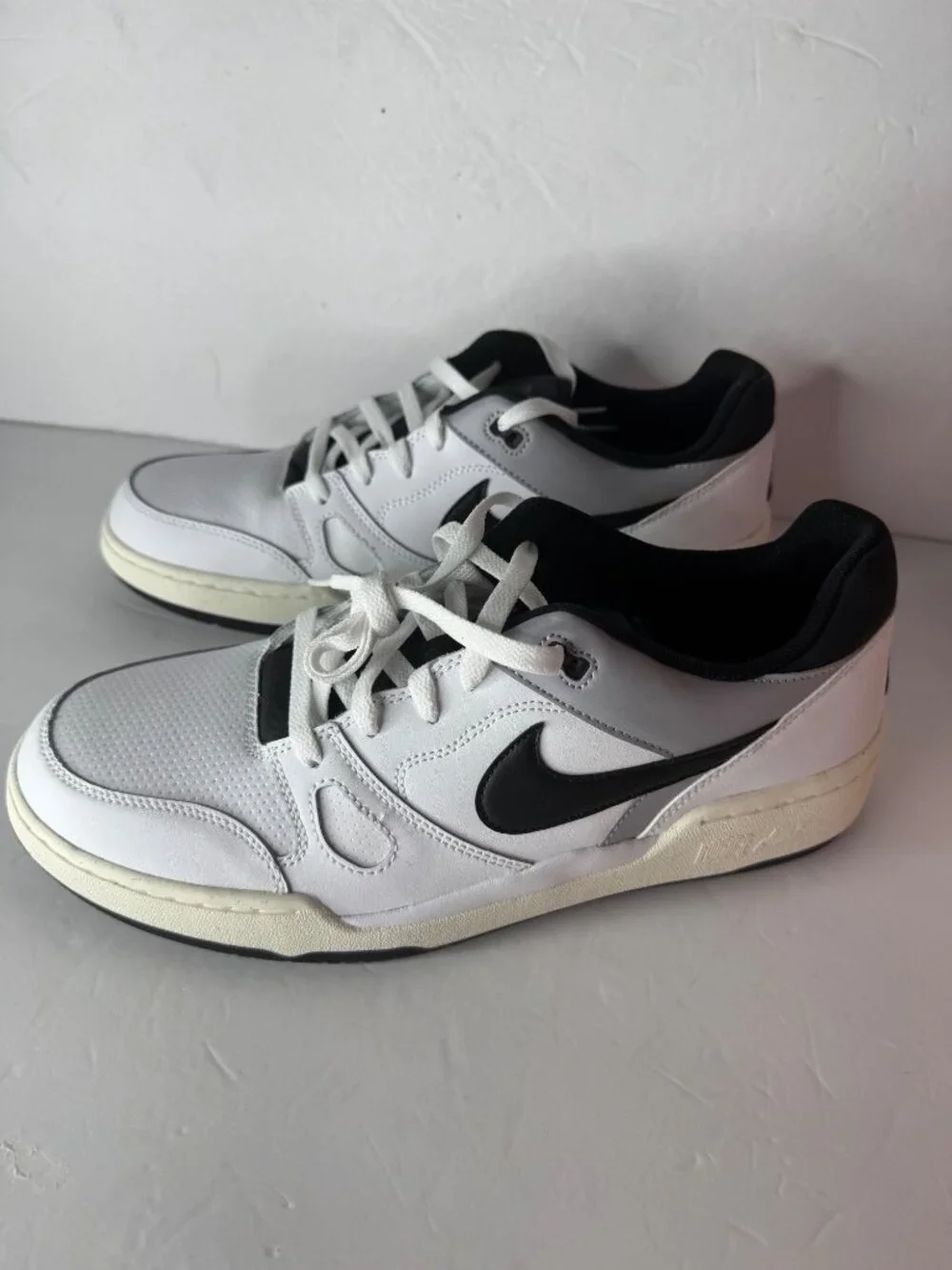 Nike Full Force Lo Sneakers Shoes Men's US 12 White Black Silver FB1362101 NIB
